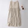 Spring/Summer 2026 Elegant Floral Tie-Up Round Neck Pullover Dress