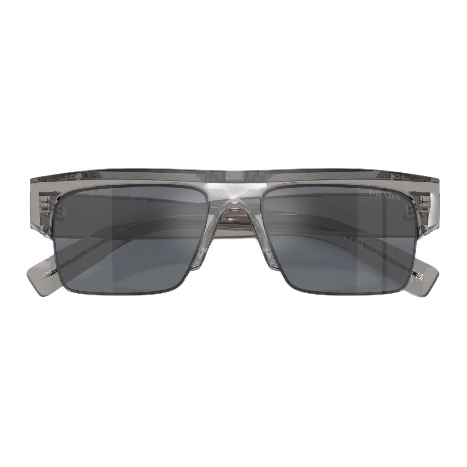 Prada Square Sunglasses With Logo Acetate Frame Men Sunglasses Gray PRD12SU