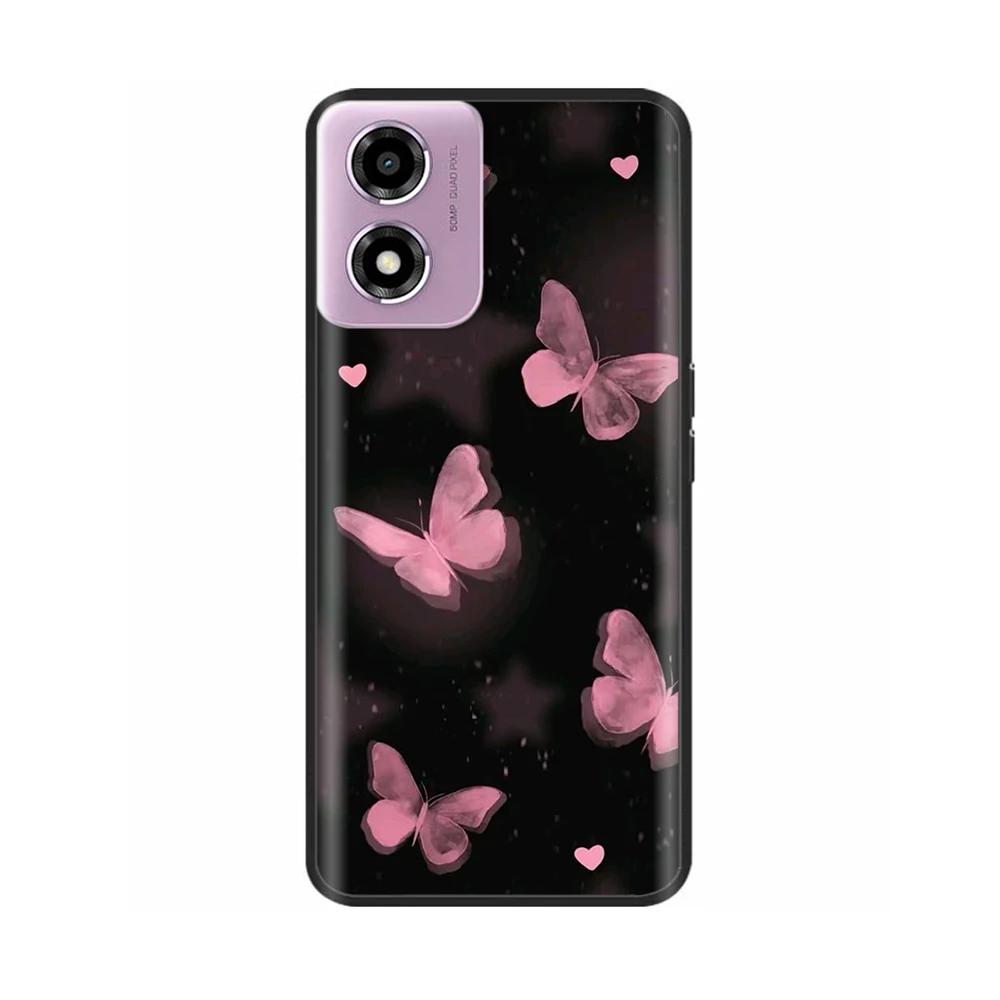 Phone Case For Motorola Moto E14 Case Soft TPU Painted Back Cover For Motorola E14 E 14 MotoE14 Full Protective Phone Shell Capa