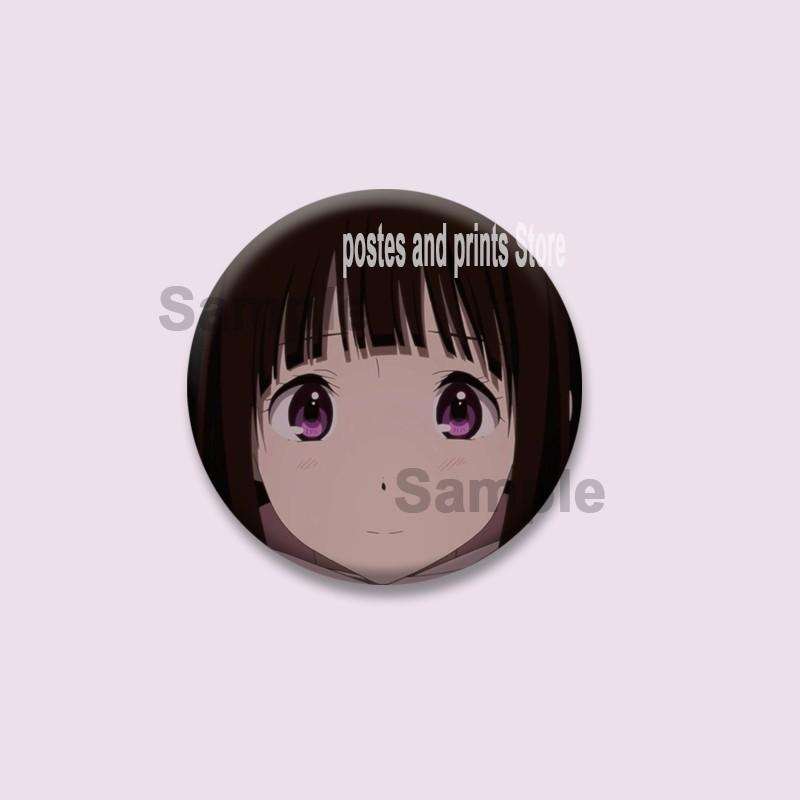 Cute Anime Hyouka Enamel Pins Clothing Bag Hat Jewelry Accessories Cartoon Round Brooch Eru Chitanda Animation Badge Toys Gifts