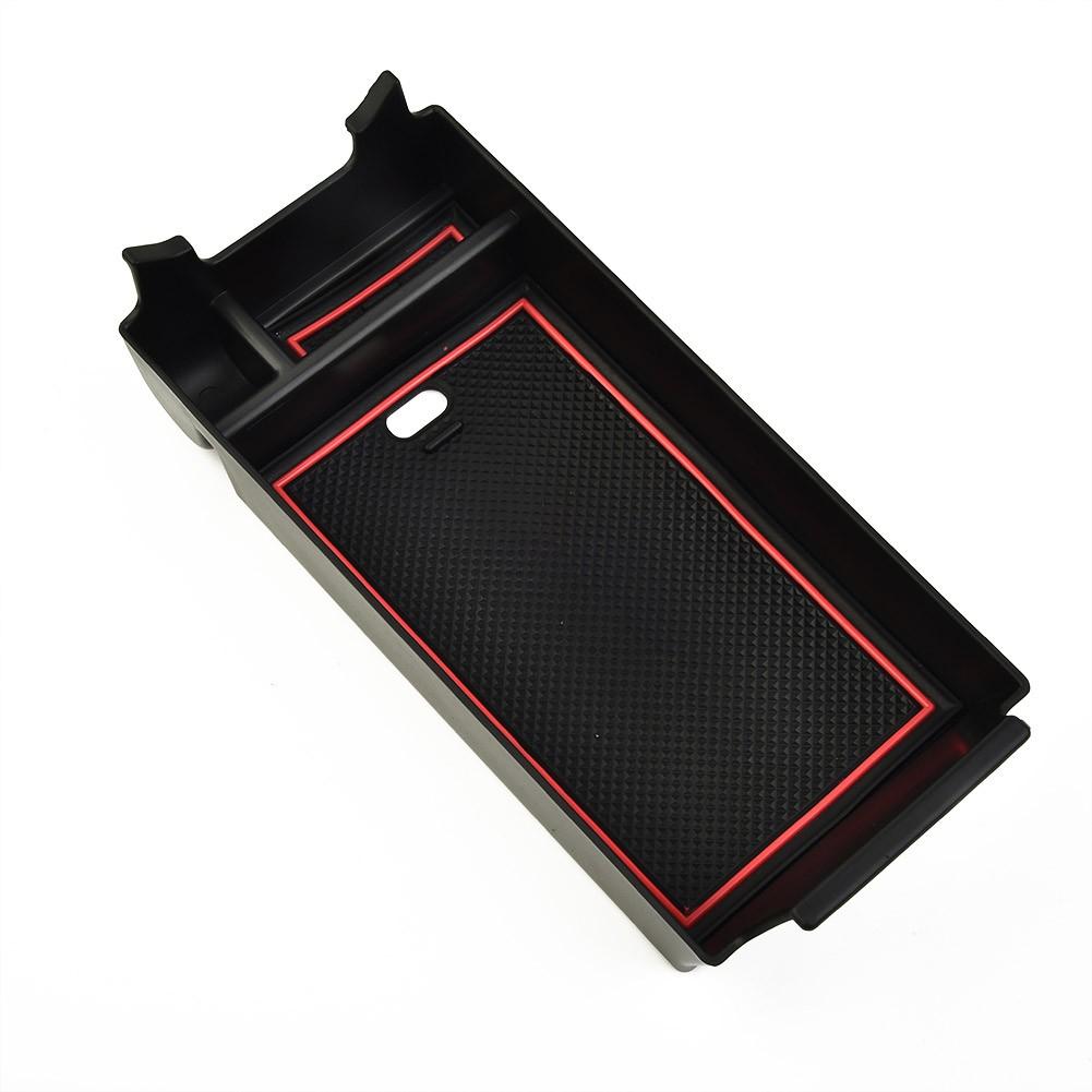 Matte Black Armrest Storage Box A-Class B-Class Center Console