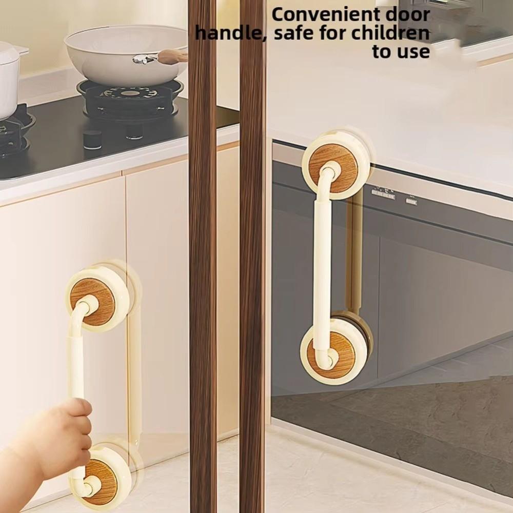 Removable Suction Cup Door Handle Waterproof Bathroom Shower Auxiliary Handle  Glass Door Window