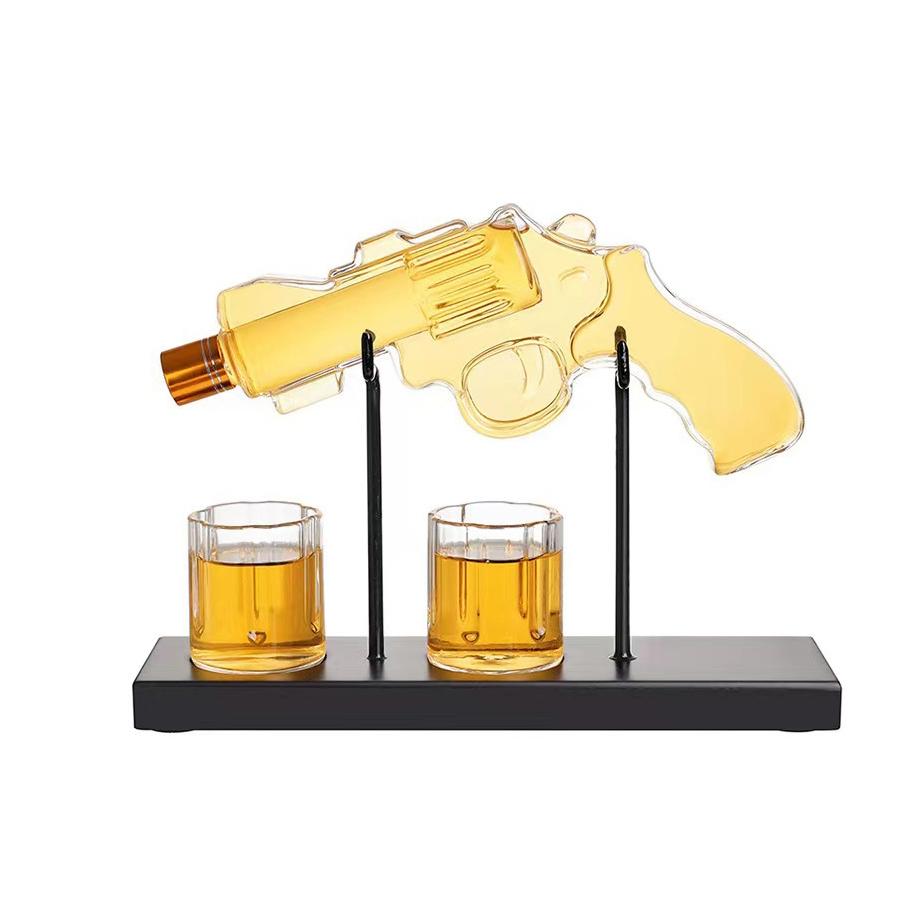 Gun Whiskey Decanter Sets With 2 Bullet Glasses Personalized Liquor Dispenser Liquor Scotch Bourbon Vodka Best Gifts for Dad