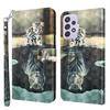 Flip Phone Cover Case For Apple iPhone 14 13 12 Mini 11 Pro X XR XS Max 7 8 6 6S Plus SE 2020 Cute Cat Tiger Wallet Coque D24G