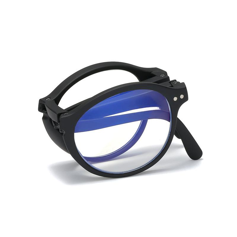 Folding Rotundity Reading Glasses Portable Lightweight Men Women Presbyopic Eyeglasses Anti Blue Light Eyewear