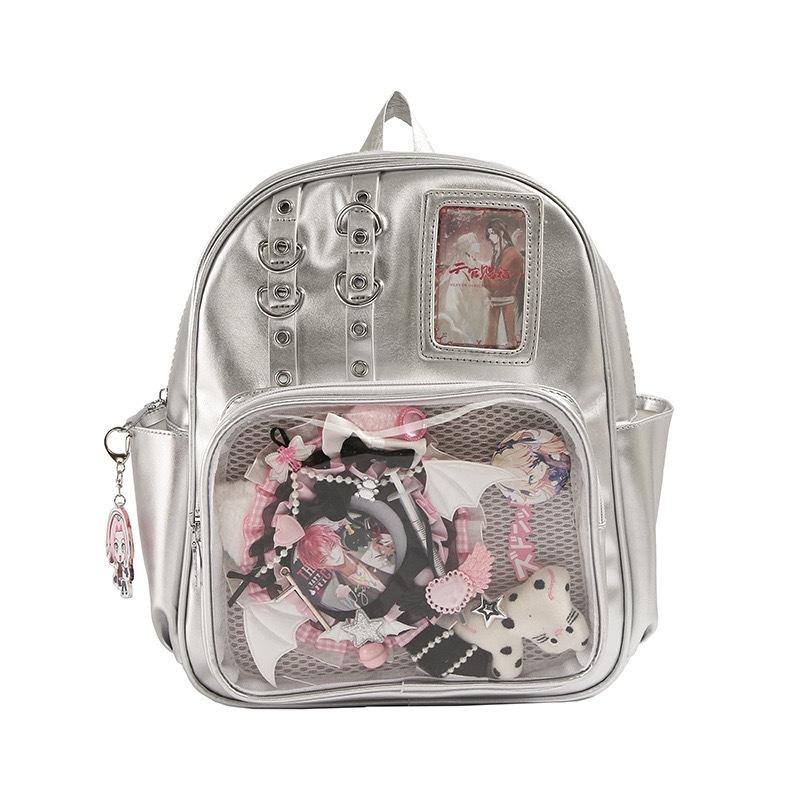 Contrasting Goods Backpack With Large Capacity And Adjustable Straps Shoulder