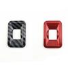 Carbon Fiber Car Headlight Switch Frame Cover Trim Interior Accessories Sticker Cover for MG6 HS 2020 Auto Interior Accessories