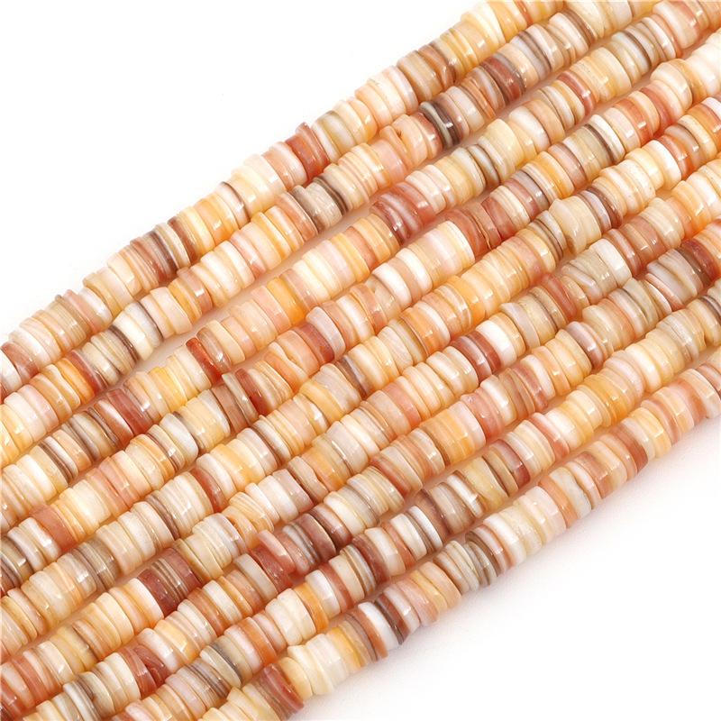 

Natural seashell beads with color, center hole round disc spacers for diy bracelet, necklace, jewelry making, handmade jewelry accessories material ki