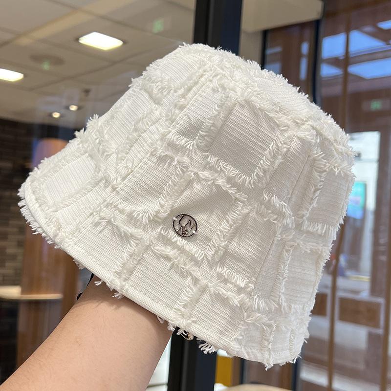 Fisherman Hat for Women New Korean Version Large Head Circumference Niche Fashion Basin Hat Small Bucket Hat Trendy