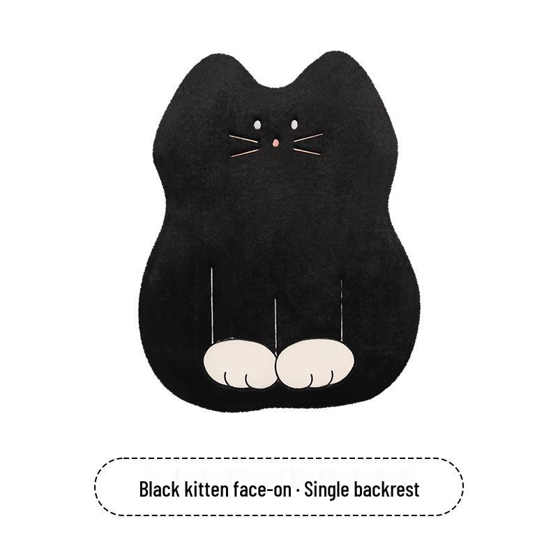 Cartoon Kitten Winter Plush Car Seat Cushion for Honda Civic, Haoying, XRV, Inspire, CRV