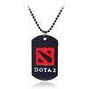 DOTA2 Weapon Model & Portal Scroll Pendant Necklace with Dota Logo Keychain