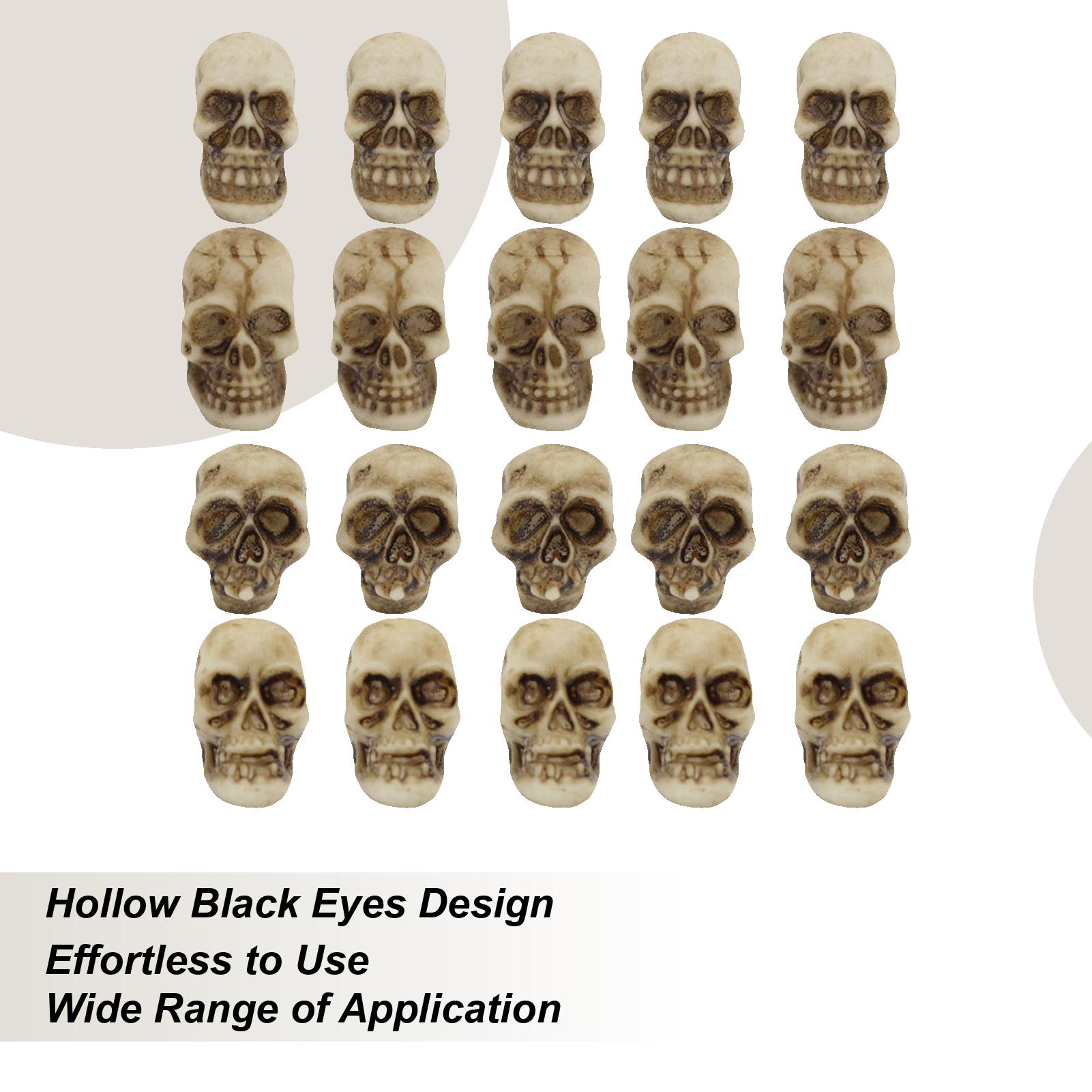 Декор Черепа Мини-черепа Фигурка Миниатюрная 20 Штук Голова Скелета Коллекционные Реквизиты Готическая Миниатюра Для Стола Полки CN