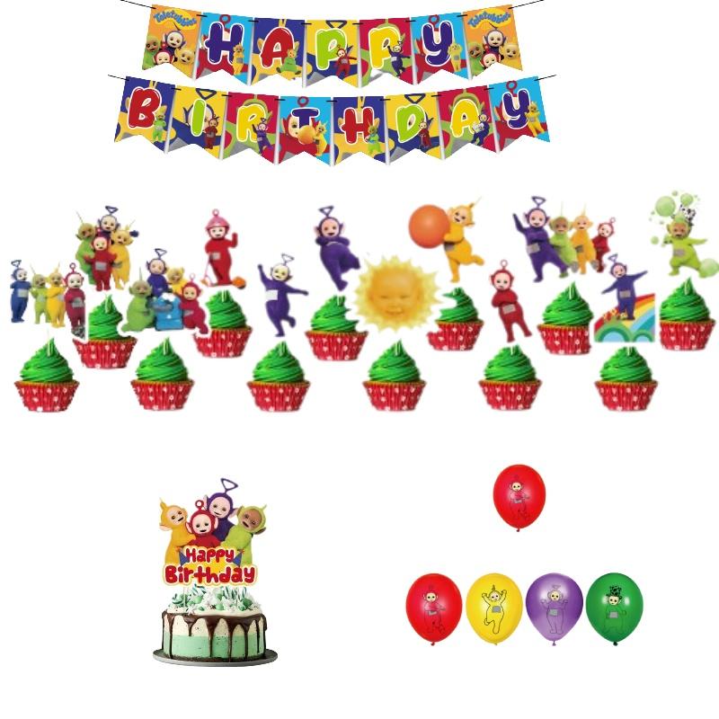 Antenna Baby Theme Party Decoration Set Flags Banners And Balloons