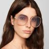 Classic Big Frame Luxury Women Sunglasses Brand Designer Fashion Plastic Vintage Round Gradient Sun Glasses Uv400 Eyewear