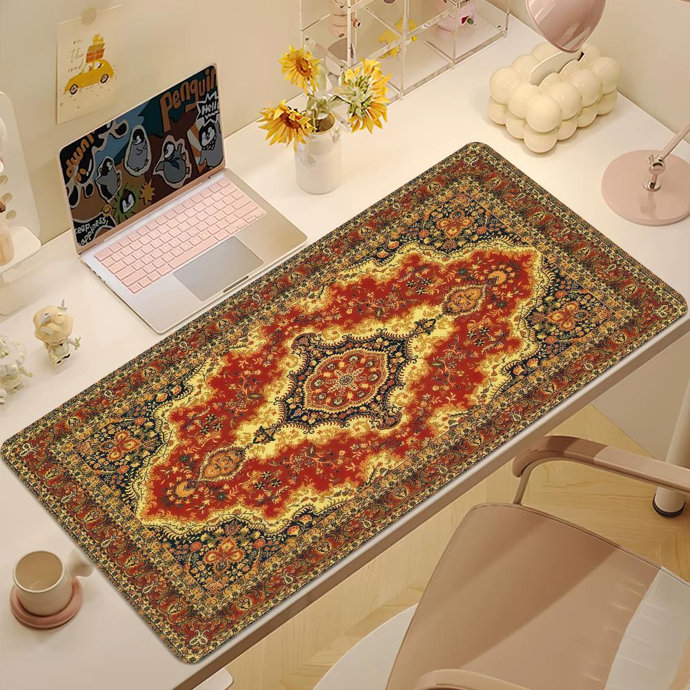 Persian Carpet Mouse Pad Large NonSlip Lockedge Desktop Computer Desk Mat Keyboard Writing Mousepad Office Gamer Student Gifts