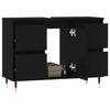 VidaXL Bathroom Cabinet Black 80x33x60 Cm Engineered Wood 831645
