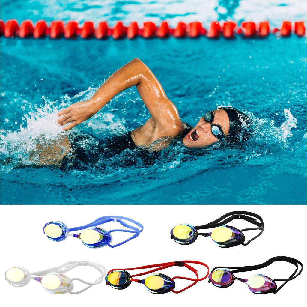 Professional Competition Swimming Goggles Plating Anti Fog Waterproof UV Protection Silica Gel Diving Glasses Racing Spectacles
