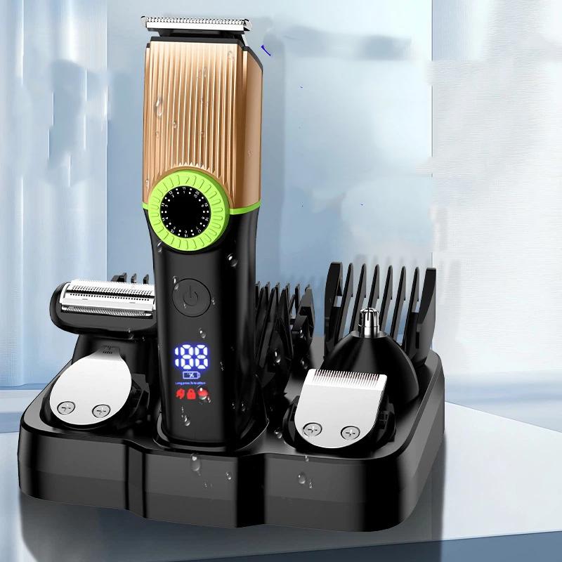 New electric full-body washing digital display hair clipper machine multi-purpose electric clipper razor nose hair set