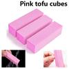 Nail Sanding File Buffer Block Pink Professional Nail Art Sponge Buffer Block Nail Art Buffer Grindig Polishing Manicure Tools
