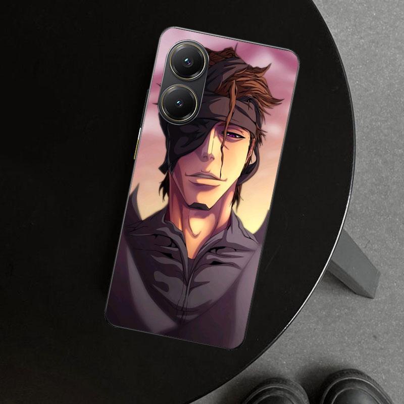 Aizen Sousuke Bleach Phone Case Cover for Xiaomi Poco X6 X5 X7 Pro F7 Ultra Redmi 15C 15 13C 13 12C 12 10C 10 10A 9C 9A 9T 9 Coq