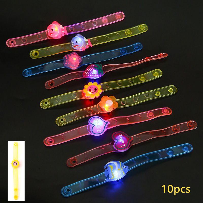 LED Flashing Wristband Cartoon Creative Watch Glowing Bracelet Children's Party Favors Birthday Christmas Gift