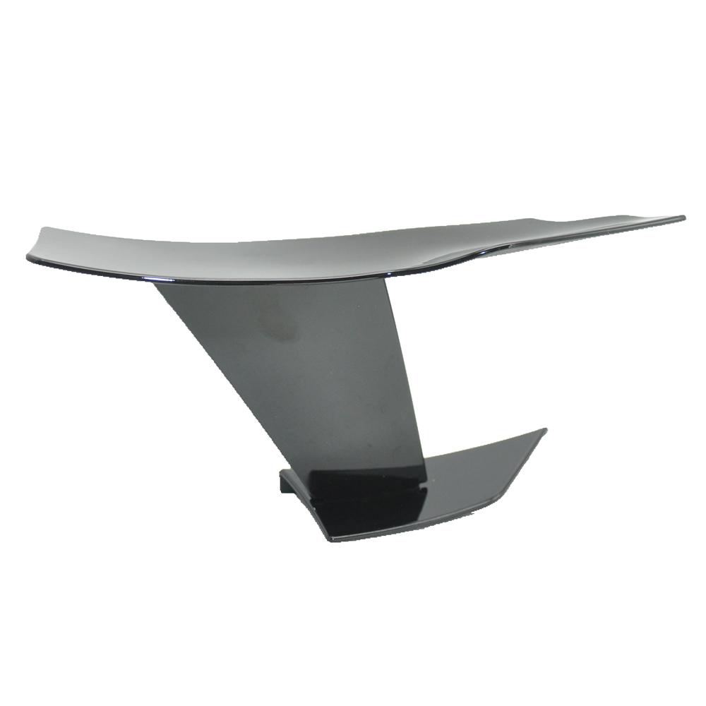 Lip Fin Splitter Spoiler Canard Sticker 6pcs Glossy Black Carbon Fiber Car Styling Front Bumper Glossy black