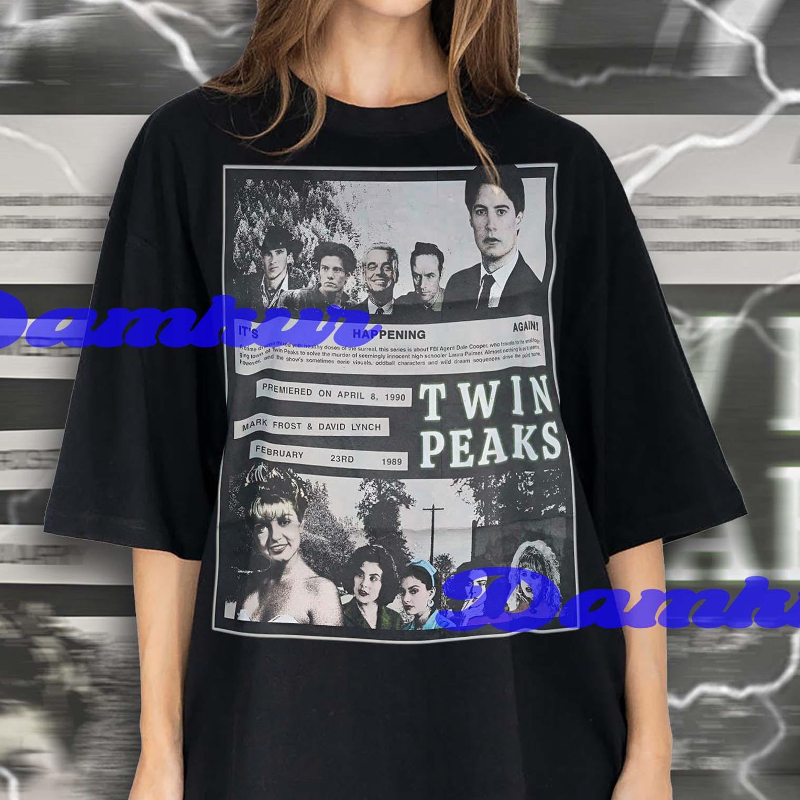 Twin Peaks Shirt, 90s TV Show Tee, Vintage Movie Fan Tshirt, Laura Palmer, Dale Cooper, Twin Peaks Movie T-shirt M