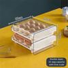 Space Saving Egg Fresh Storage Box Large Capacity Drawer Style Egg Storage Box  Food Preservation