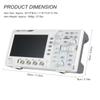Owon SDS1104 4-Kanal-Digitalspeicheroszilloskop mit 7-Zoll-LCD-Display Tragbares Handoszillometer 100 MHz 1GS/s US-Stecker