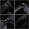 SHAUNA Ins Popular Fashion Square Rivets Men Sunglasses Vintage Punk Gradient Women Trending Dark Green Sun Glasses Shades UV400