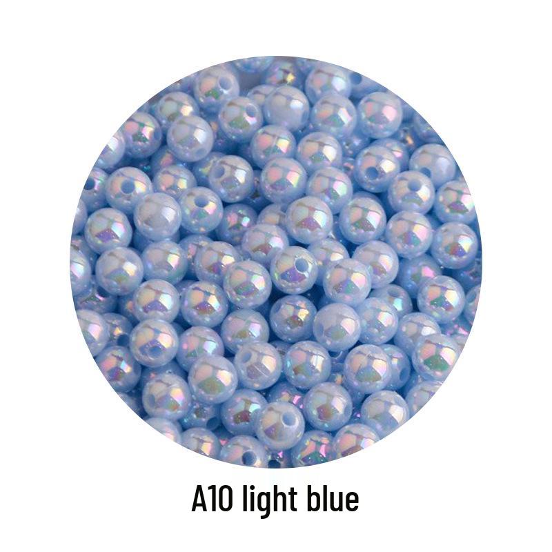 Iridescent AB Color Bubble Beads – Handmade for DIY Bracelets, Wedding Dress Accessories, and Imitation Pearls