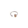 Versatile Adjustable Open Oval Ring - Trendy Irregular Bean Design for Women's Index Finger.