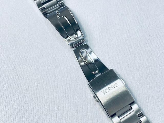 SEIKO WIRED KP382X 20mm Stainless Steel Bracelet for AGAT404/AGAT405/AGAT406/AGAT407/VD57-KZ10 others