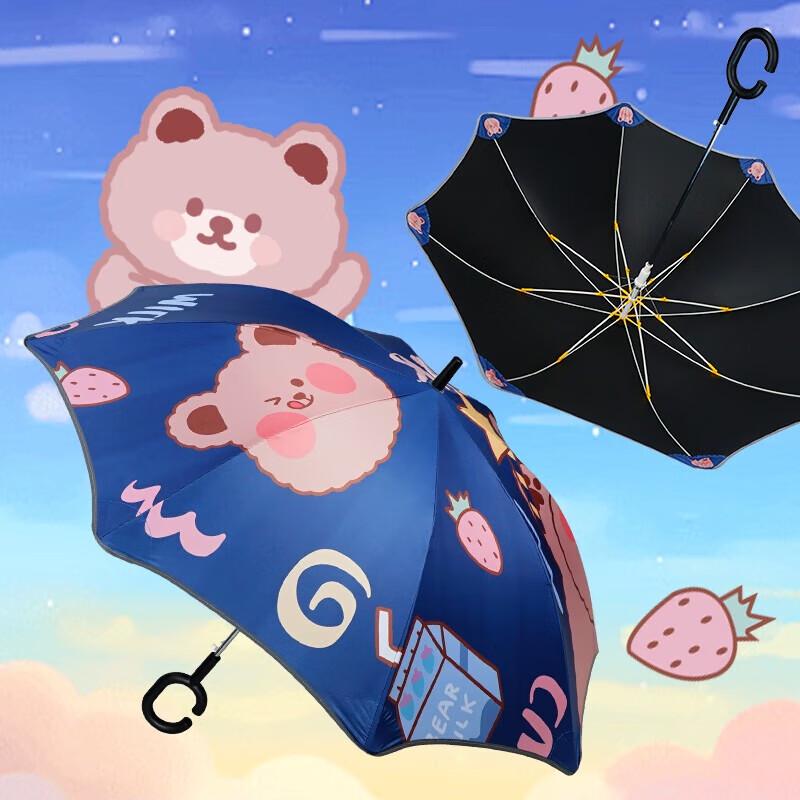 

Hongye Kids Cocoa Bear Sun & Rain Umbrella