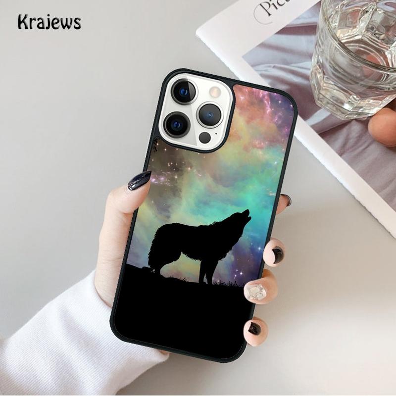 Animal The Wolf Howl Phone Case For iPhone 17 Air 16 15 14 Max Plus 11 12 13 Pro Max Phone Cover coque