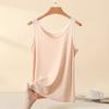 Plus Size L to 4XL Lace O-Neck Tank Tops Women's Lace Trim Camisole Bralette Casual Daily Layering Underwear Sleeveless Tee Tops
