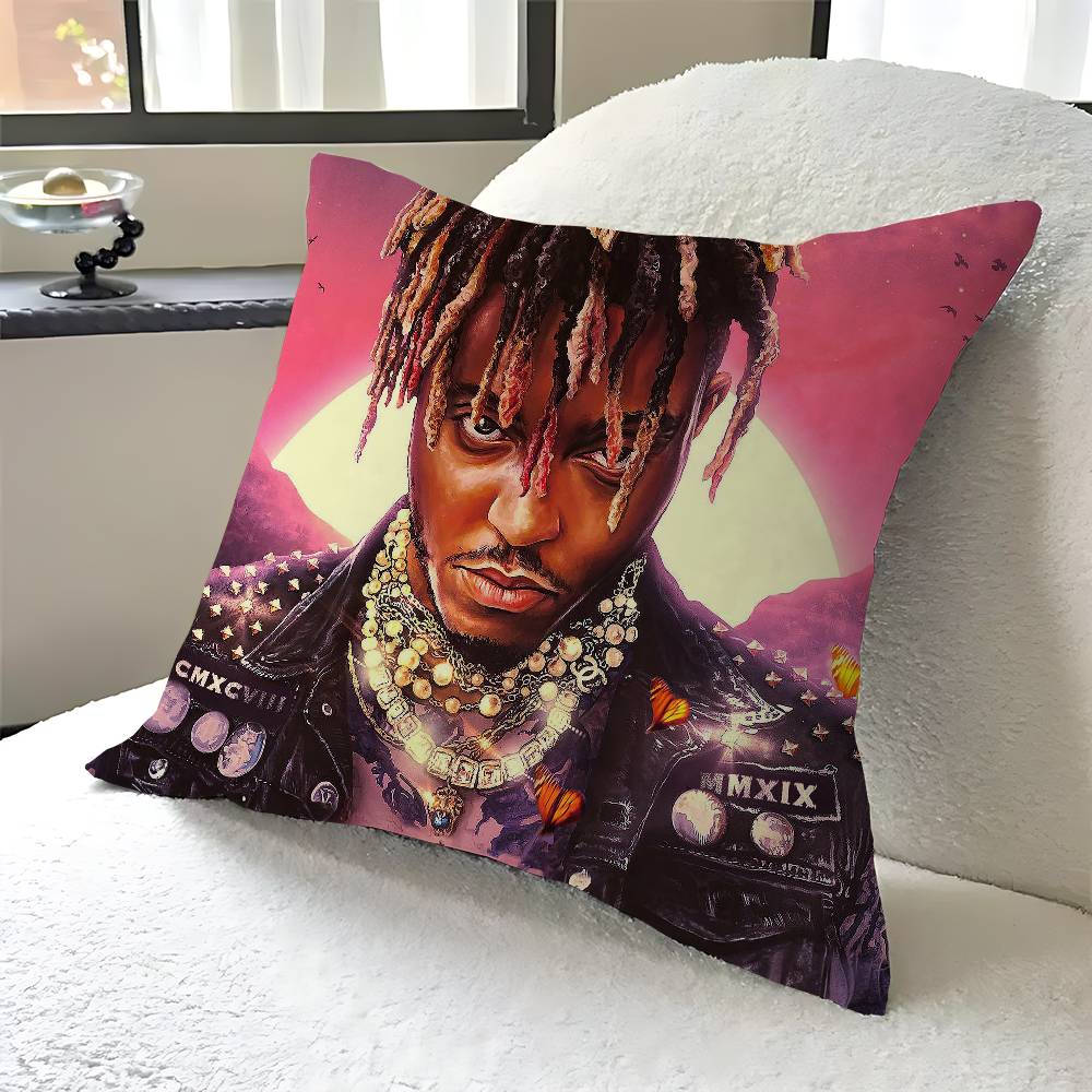 

Rapper J-Juice WRLD Personalized Picture Text Home Decorative Pillows Household Gifts 45x45cm 12x12Inch