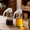 Automatic Opening And Closing Glass Oil Pot, Household Kitchen Leak-Proof Oil Pot, Large-Capacity Soy Sauce Bottle, Oil Bottle Retro Style