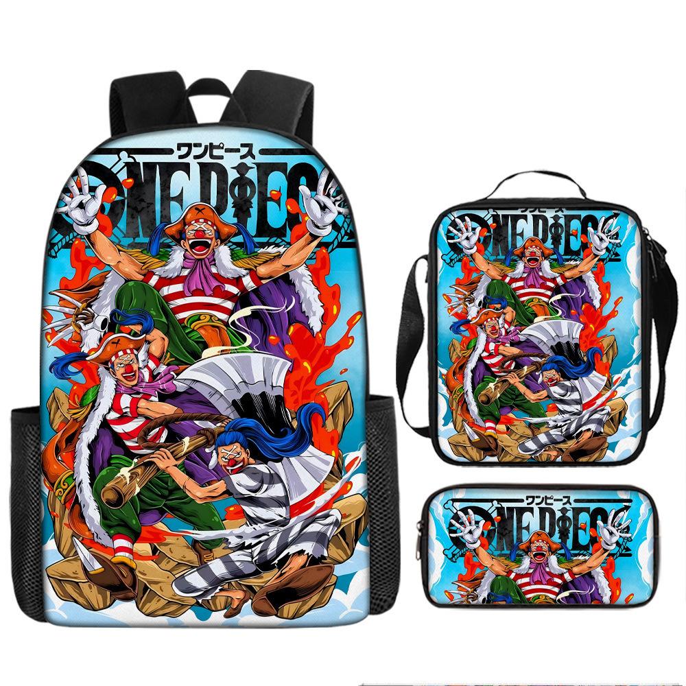 One Piece One Piece School Bag Luffinica Nautical King Student School Bag Backpack Set