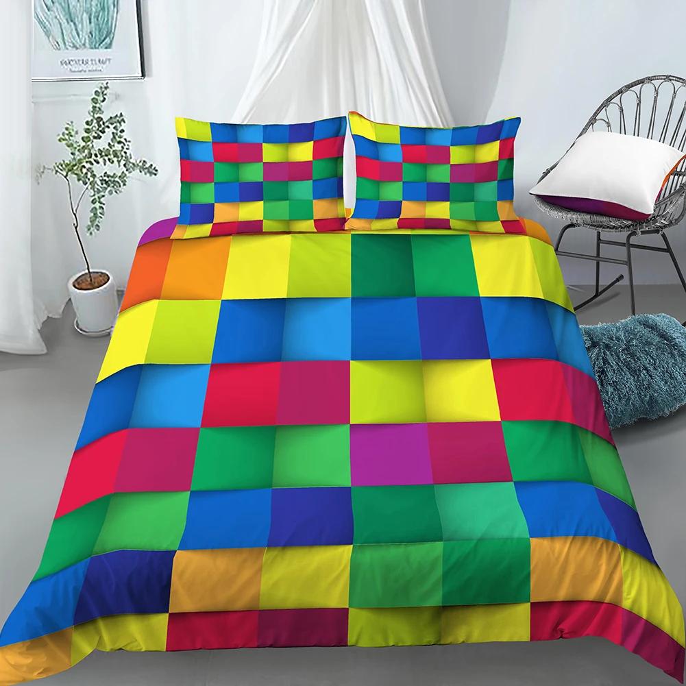 Geometric Duvet Cover Set King Size White Gold Shade Bohemian Bedding Set Soft Quilt Cover with Pillowcase Twin Comforter Cover