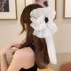 Vintage Mesh Bow Hair Claw 1Pcs Sparkle Rhinestone Design Clip for Women Elegant Birthday Parties
