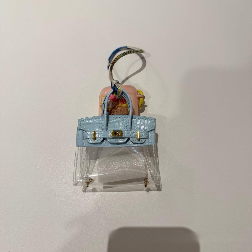 Internet-Prominente Damen Auto Schlüssel Tasche Mini Transparente Tasche Anhänger Exquisit Hochwertige Kopfhörer Tasche Roter Umschlag Auto Anhänger