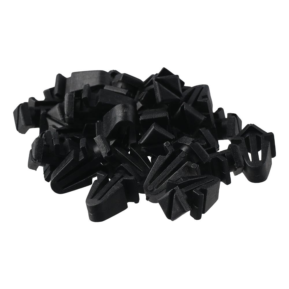 Qicarkey 50pcs Grille Retainer Clip 01553-03831 0155303831 Black Clip Replacement