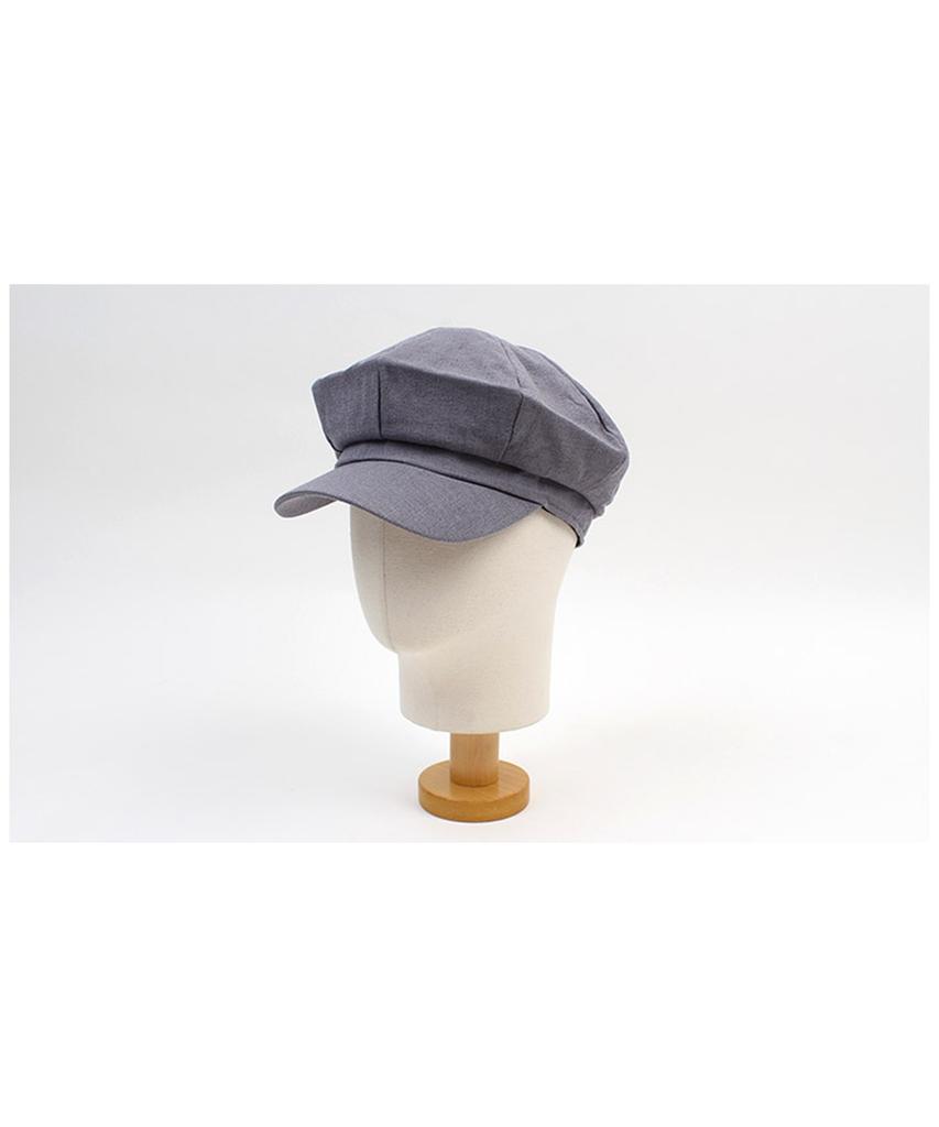 Yunibeosyeolkemiseuteuli Modern Linen Gray Newsboy Cap
