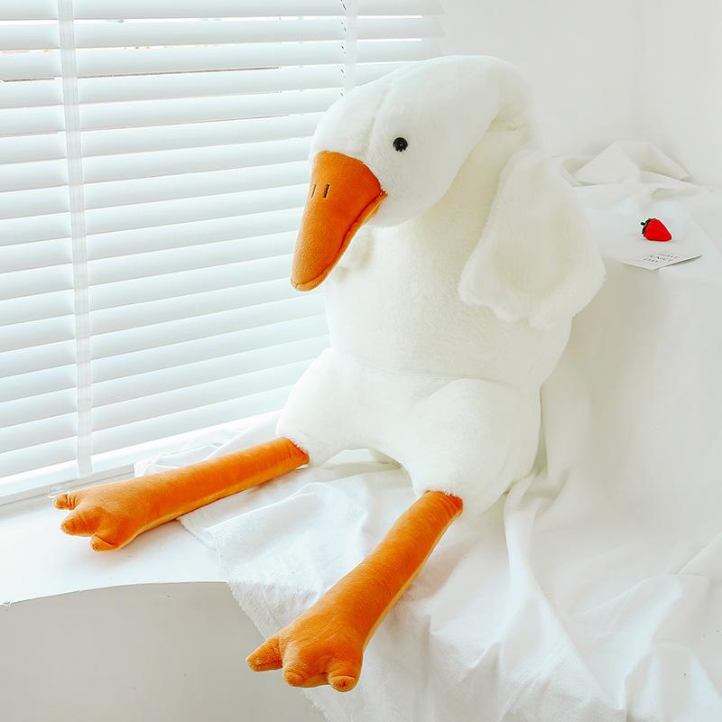 90-190cm Lovely Big White Goose Throw Pillow Plush Toy Big Goose Doll Sleep On Bed Birthday Gift Girl Envio Gratis Stuffed Toys