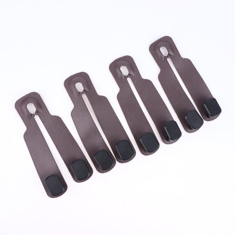 4Pcs Double Hook Car Hook Car Headrest Hooks Hanger For Bags Organizer Holder Clips Auto Fastener Hooks Car