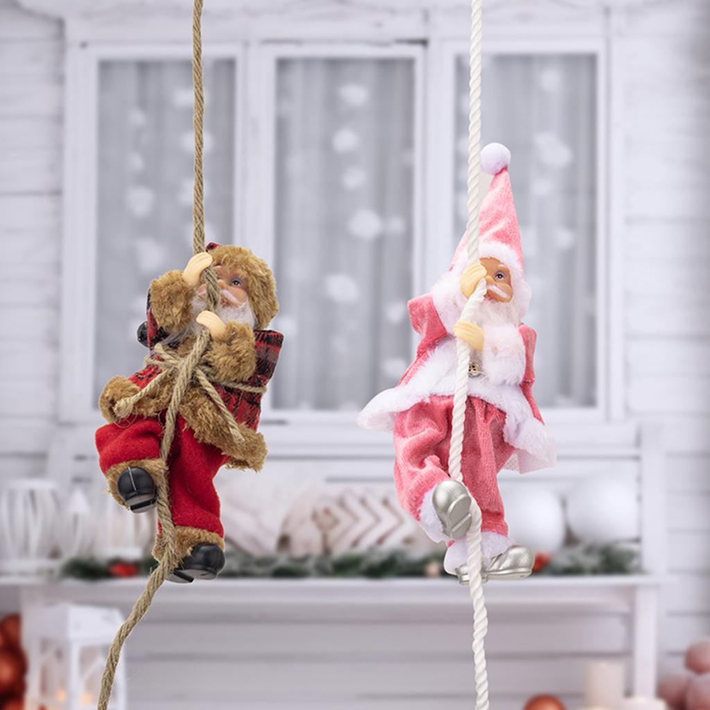 Santa Clause Ornament Christmas Tree Resin Santa Hanging Decoration For Holiday Party Decoration Indoor and Outdoor Use