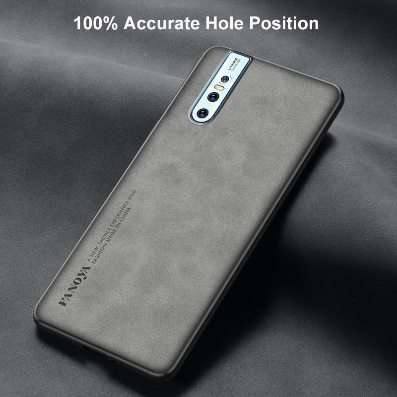 Luxury PU Leather Case For Vivo V15 Pro V9 V17 Neo V7 Plus Cover Matte Protection Silicone Phone Case For Vivo 1907 Y85 Y71 Y79