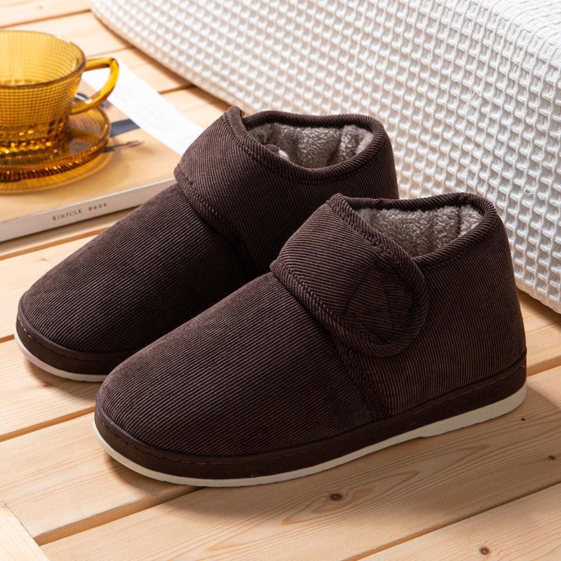 

Водонепроницаемые зимние ботинки для мужчин, зимние утолщенные плюшевые ботильоны для унисекс, нескользящие теплые хлопковые туфли для пар, женская обувь 44-45