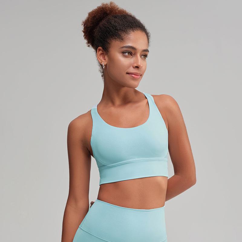 Women's High-Intensity Yoga Sports Bra: Crossback, Shockproof, Anti-Sag, Fitness Vest